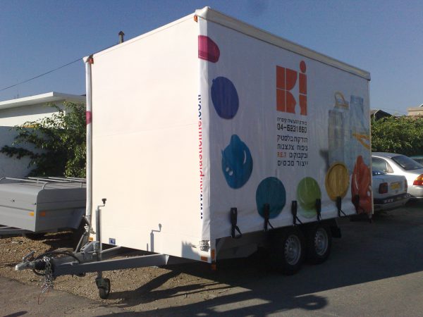 ⁦נגרר מיוחד למשאית עם סגירה ע"י וילון⁩ – תמונה ⁦3⁩